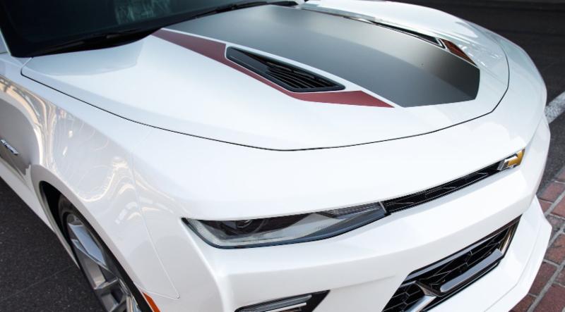 2016+ Camaro Hood and Deck Center ACCENT Blank Stripe Kit, HERITAGE SS Single Color