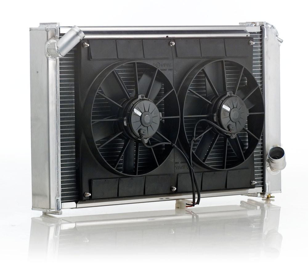 Radiator Module Direct-Fit Natural Finish for 69-82 Chevrolet Corvette w/Std Tra