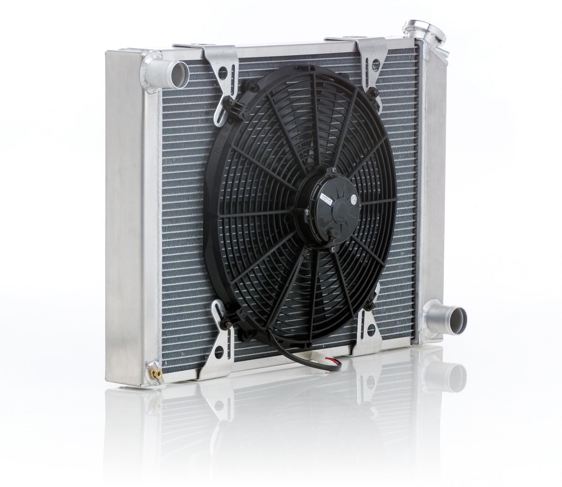 Radiator Module Direct-Fit Natural Finish for 68 Chevrolet Corvette w/Std Trans