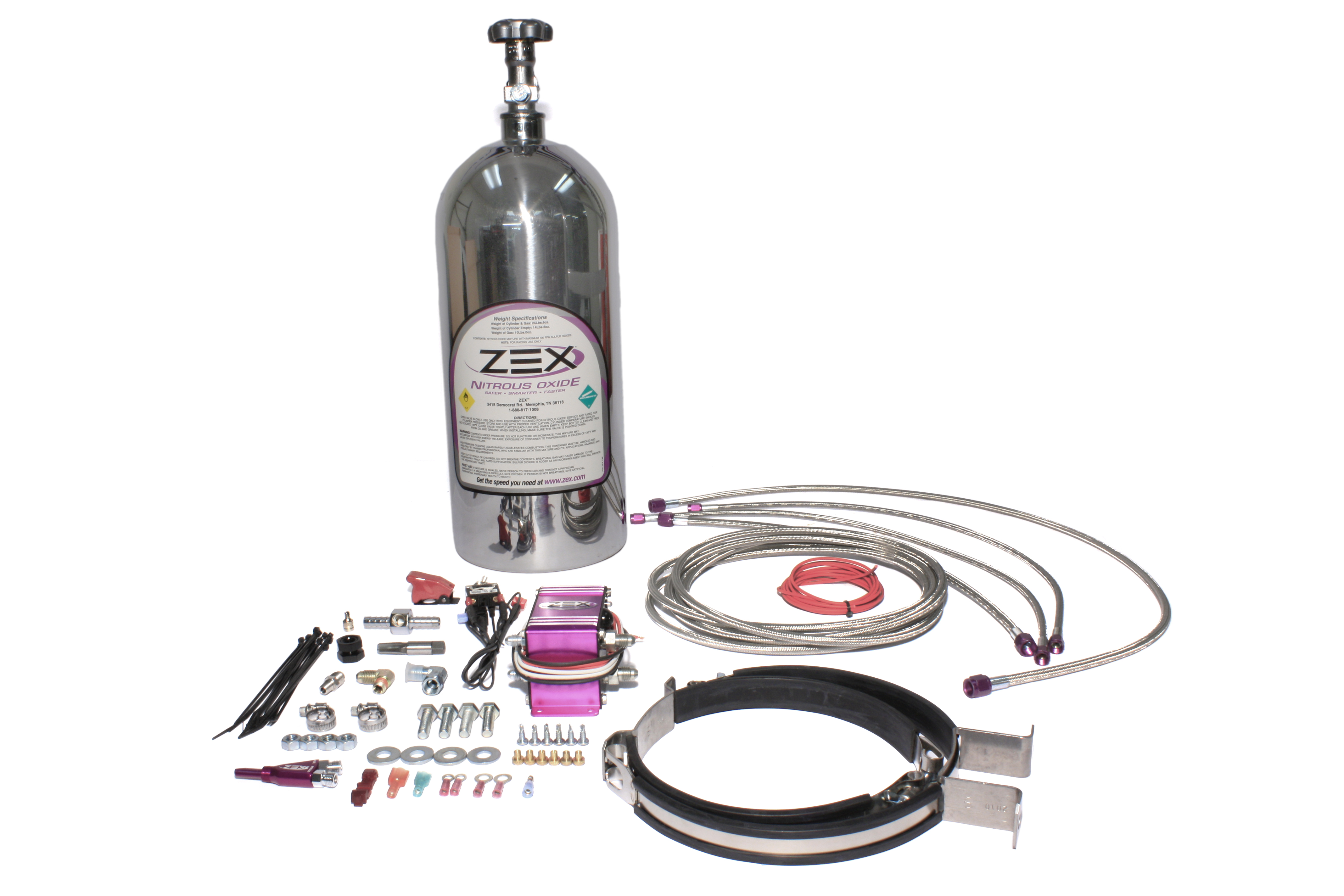 ZEX V8 EFI Polished Nitrous System, V8 EFI Pol, Corvette, Camaro and others