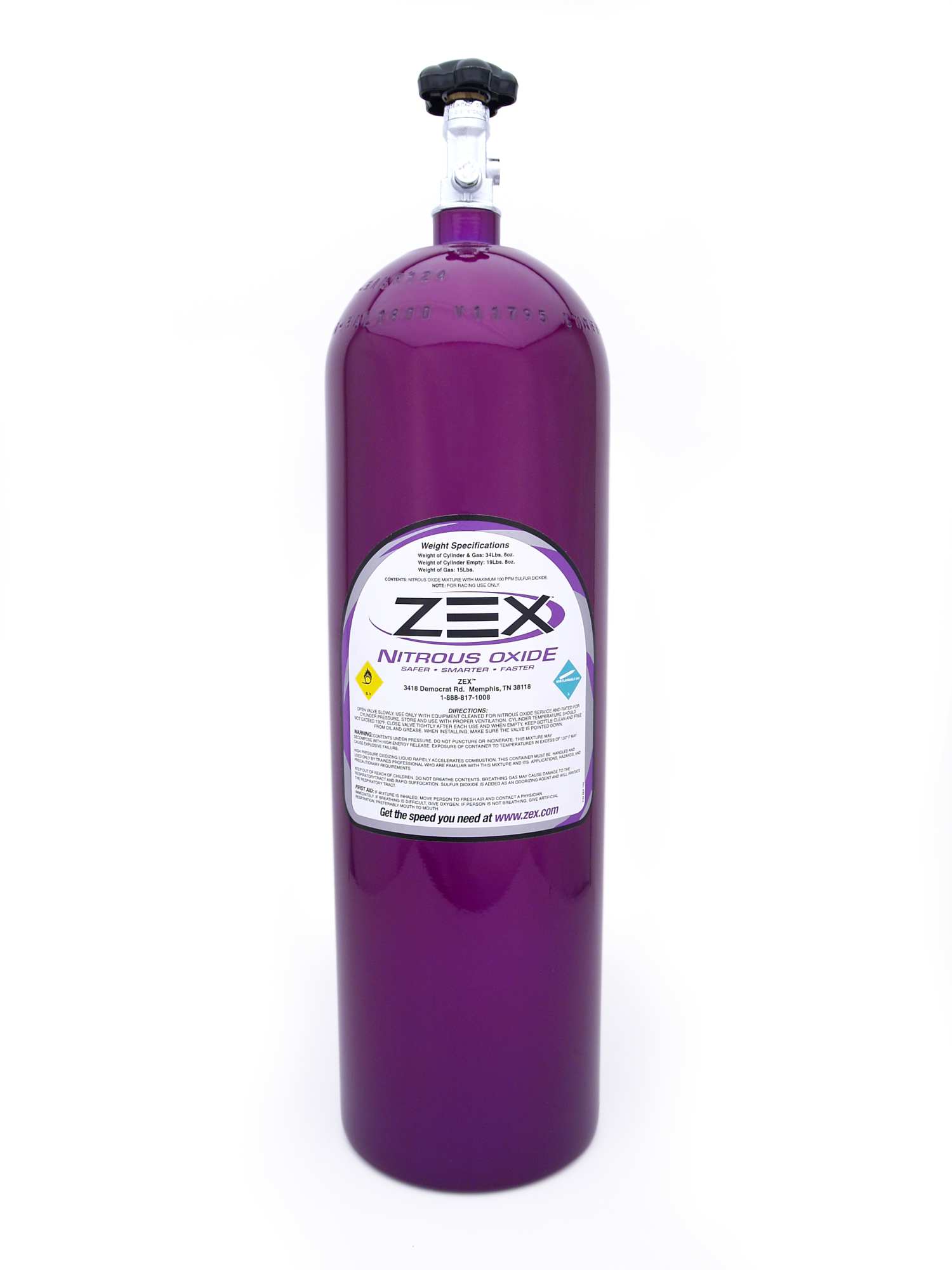 ZEX Purple Race Bottle, Nitrous Oxide Bottle, Corvette, Camaro and others