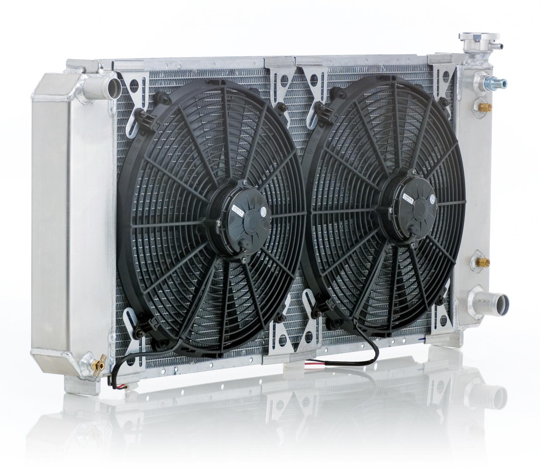 Radiator Module Direct-Fit Natural Finish for 70-81 Camaro LS2/LS3/LS7 w/Auto Tr