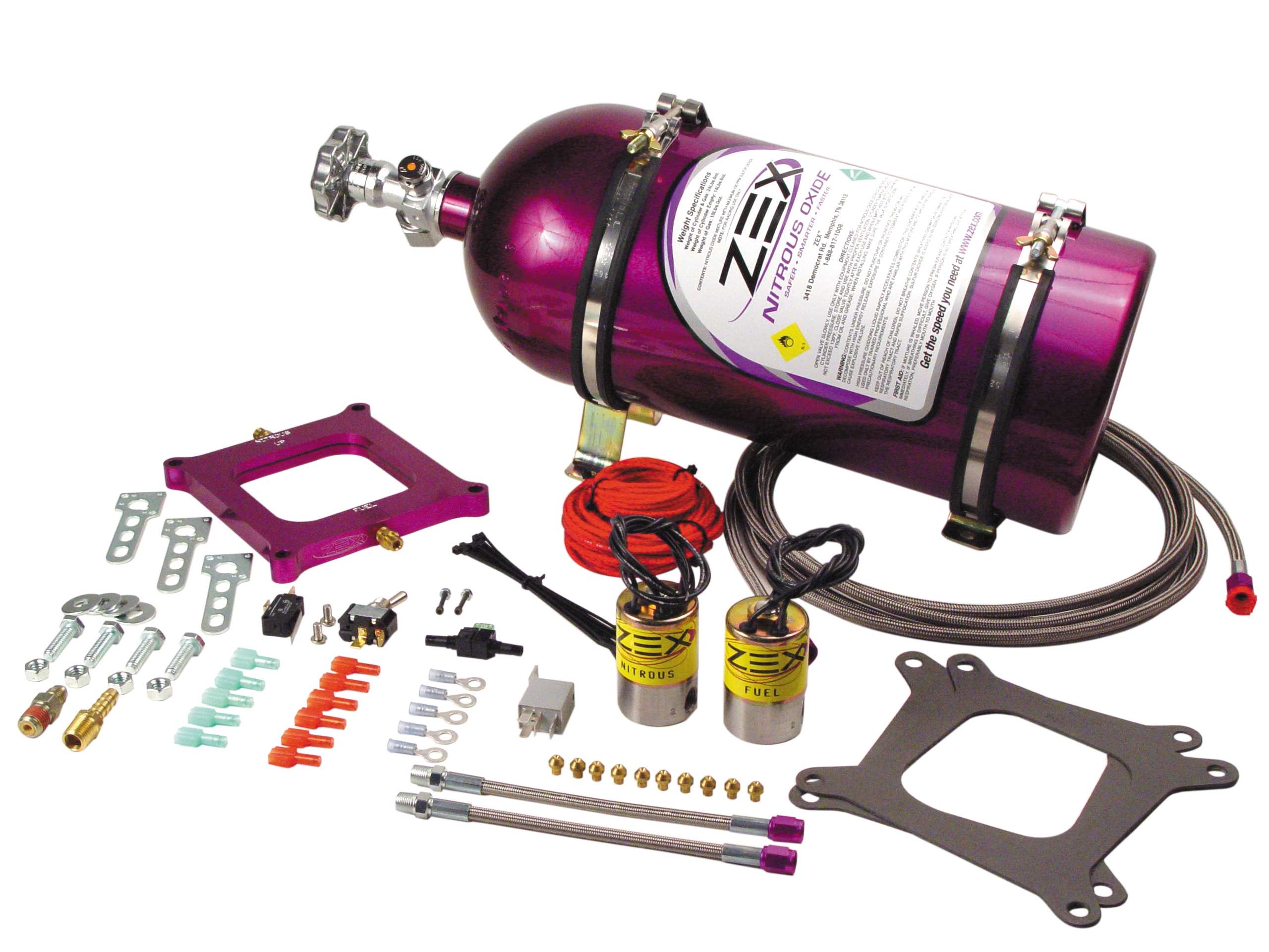 ZEX LS Series Perimeter Plate Nitrous System (Cable-Driven Throttle), LS Cable Plate, Corvette, Camaro and others