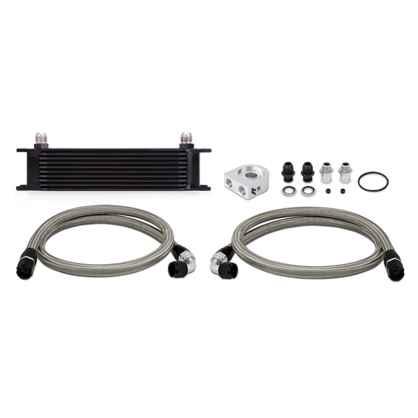 Mishimoto Universal 10 Row Oil Cooler Kit, Black
