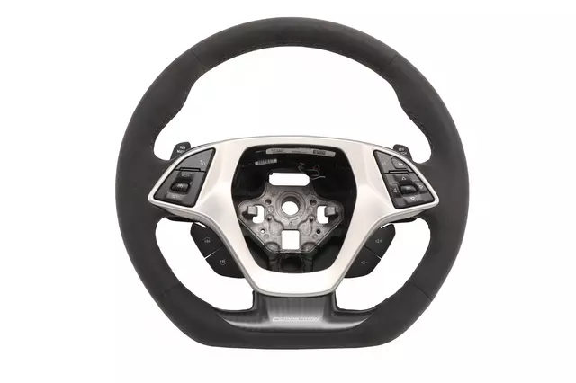 2015-2019 C7 Corvette Z06 Steering Wheel Manual Black Suede Brownstone Stitching