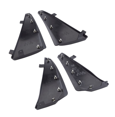 C8 Corvette 2020 + GM OEM Accessory, C8 Front AND Rear Splash Guards in Black material