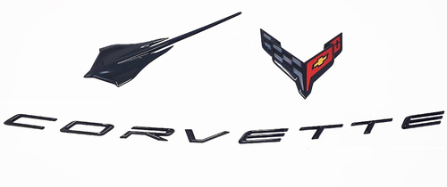 20-22+ Corvette C8 Emblem Package (Carbon Flash) - GM OEM