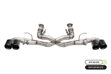 Corsa 20-24 Chevrolet Corvette C8 RWD 3in Xtreme Cat-Back Exhaust w/4.5in Carbon Fiber Black PVD Tip