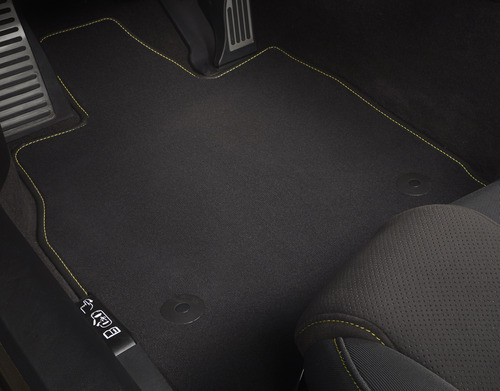 20-22+ Corvette Carpeted Floor Mat Kit W/ Yellow Stitching - GM OEM