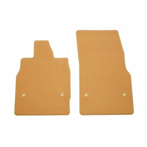 20-22+ C8 Corvette Carpeted Floor Mat Kit Natural Tan W/ Natural Tan Stitching - GM