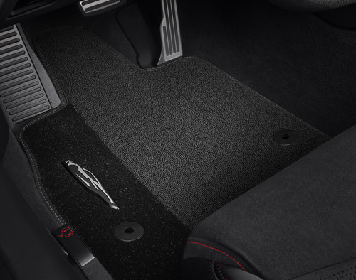 20-22+ Corvette Premium Carpeted Floor Mat Kit W/ Sky Cool Gray Stitching - GM