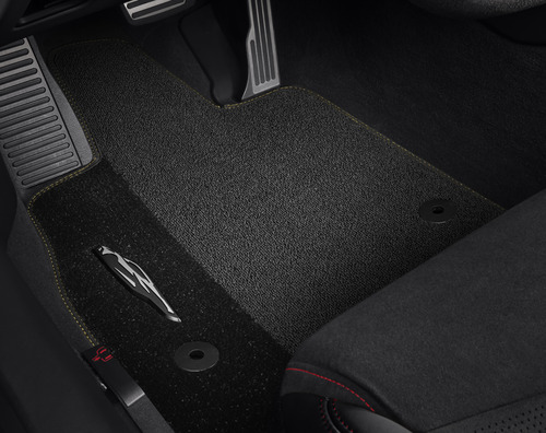20-22+ Corvette Premium Carpeted Floor Mat Kit W/ Natural Tan Stitching - GM OEM