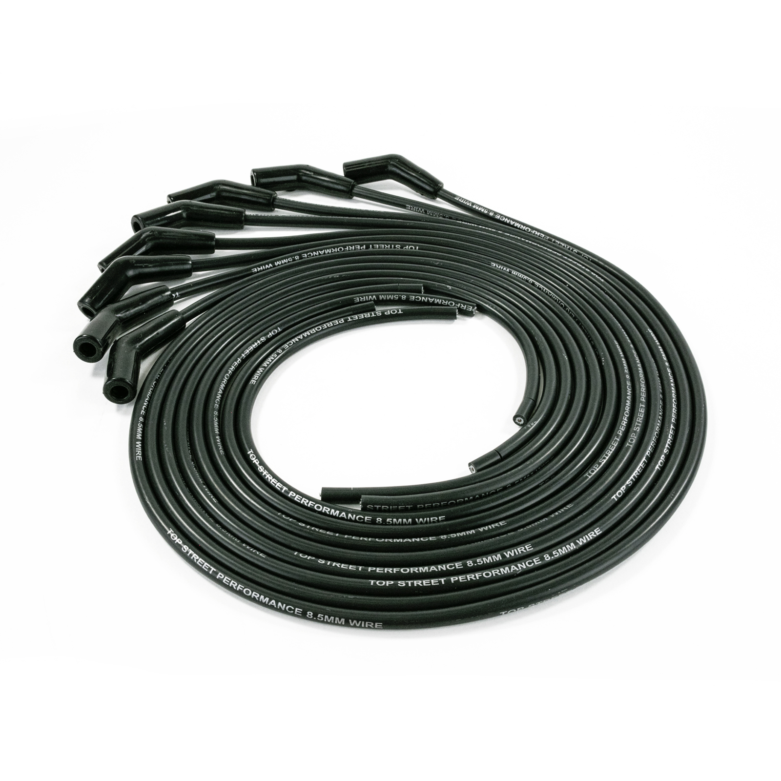 8.5mm Universal Black Ignition Wires with 135? Plug Boots