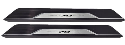 20-23+ C8 Corvette 70th Anniversary Door Sill Plates, Includes 2 GM OEM