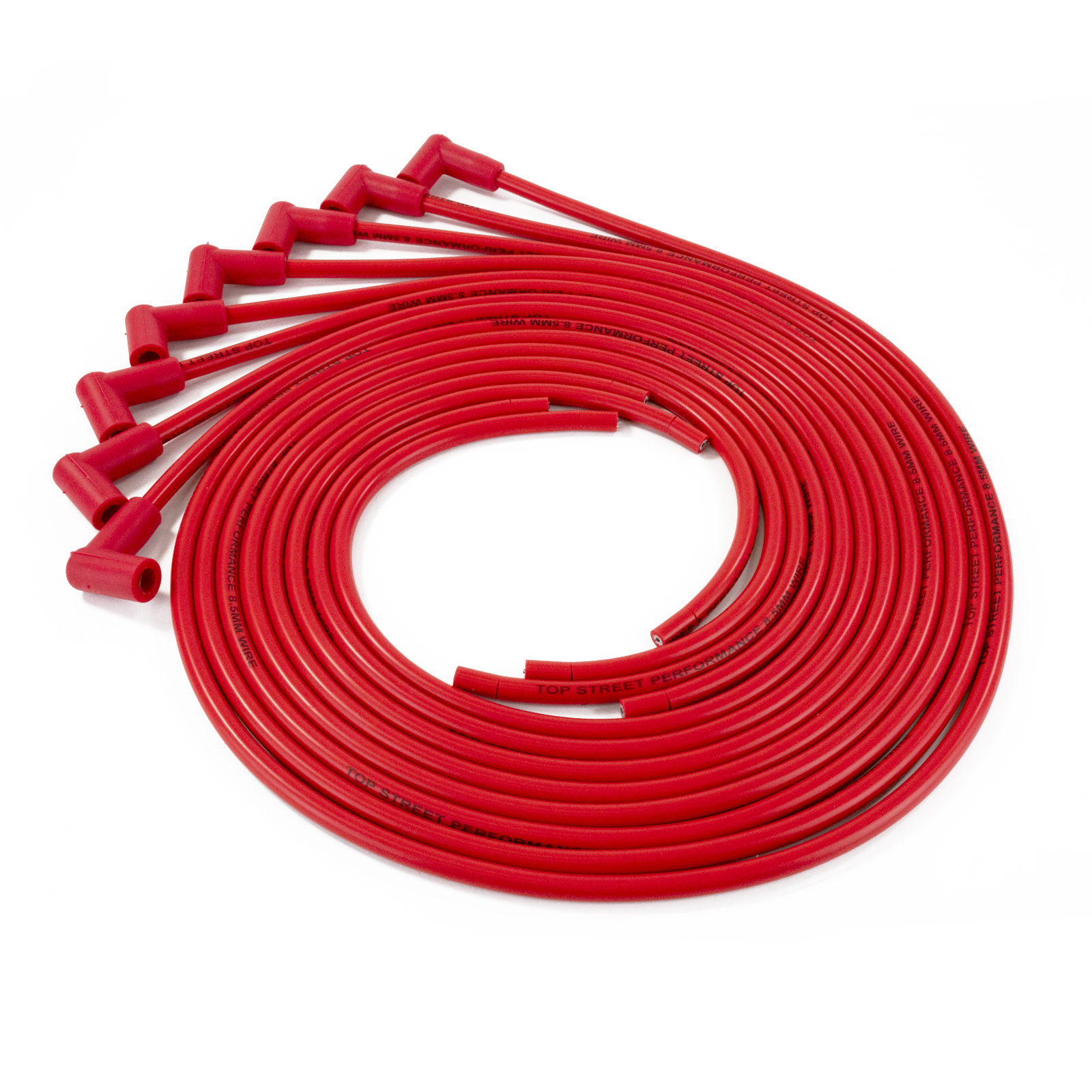 8.5mm Universal Red Ignition Wires with 90? Plug Boots