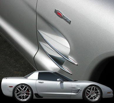 C5/Z06 Corvette Chrome Billet Side Spears