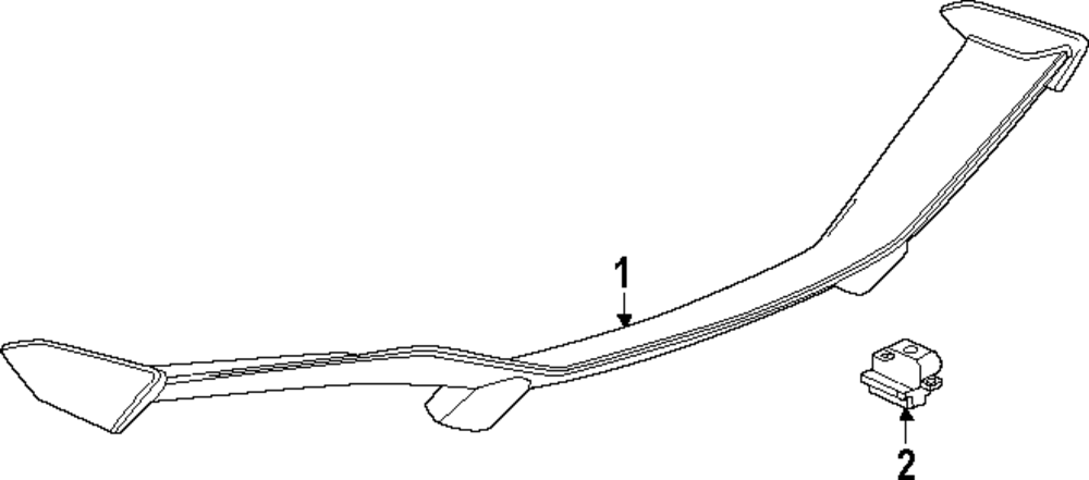 C8 Corvette Z06, Z07 High Wing Carbon Flash painted Carbon Fiber Spoiler