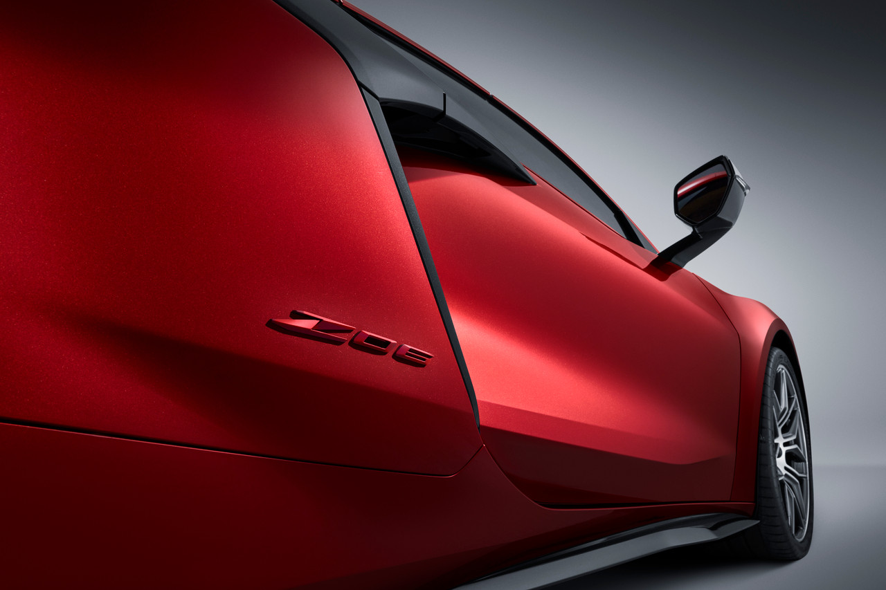 2023+ C8 Corvette Z06 Emblems in Propel Red (Includes 2) - GM