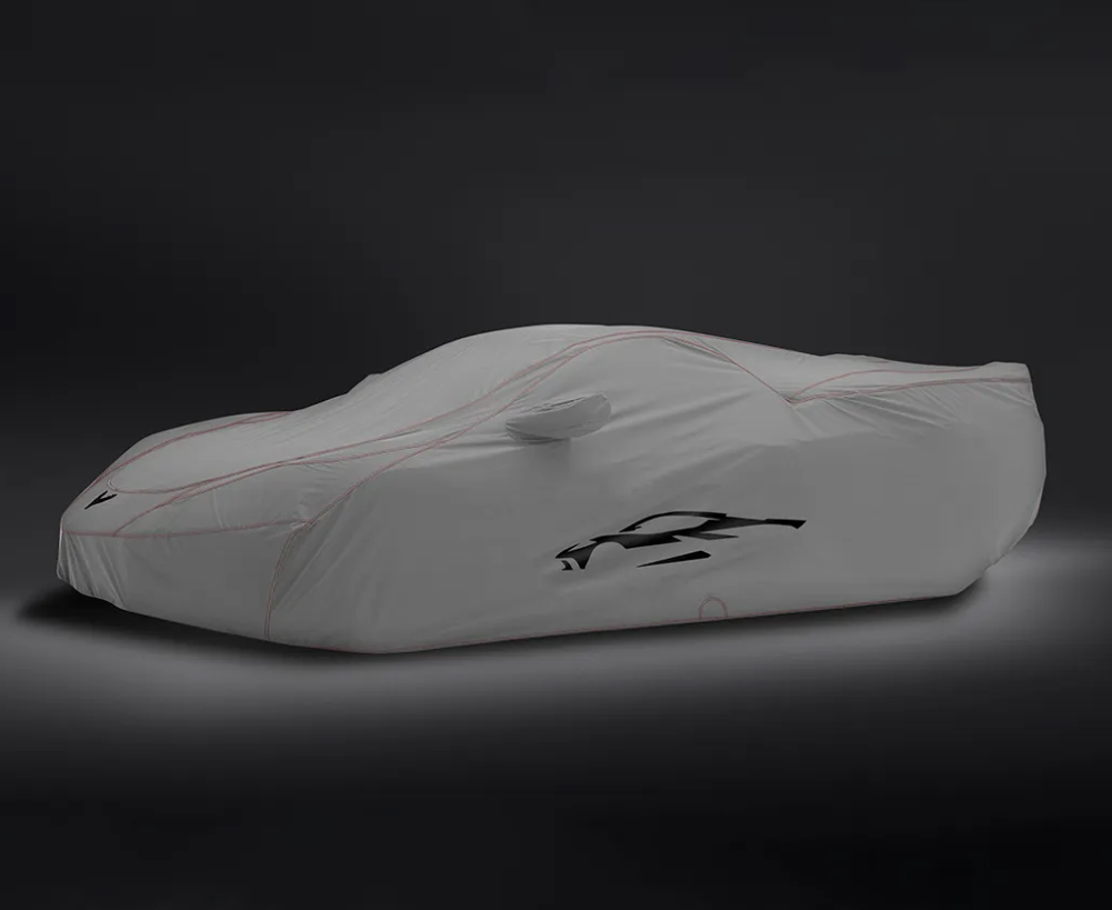 23-27+ C8 Corvette Z06/E-Ray/Grand Sport Outdoor Car Cover (Gray)(Fits High-Wing