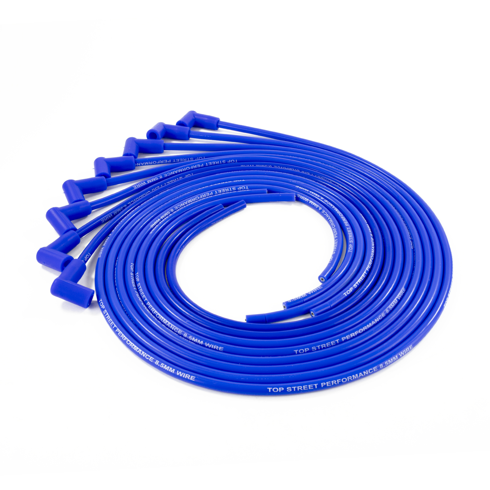 8.5mm Universal Blue Ignition Wires with 90? Plug Boots
