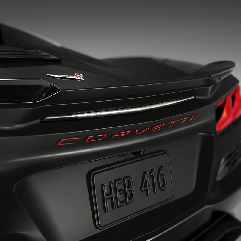 2024+ C8 Corvette Z06 Script Emblem (Torch Red) - GM