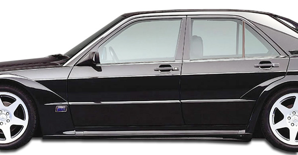 1984-1993 Mercedes 190 W201 Duraflex Evo 2 Wide Body Side Skirts Rocker Panels -