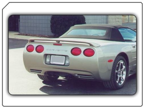 Low Profile Rear Wing / Spoiler, C4 Style, fits C5 Corvette 1997-2004