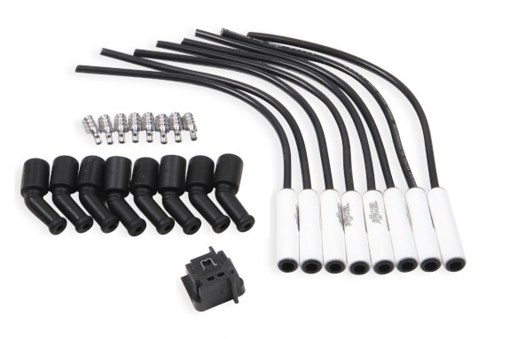 Accell Spark Plug Wire Set Straight Boot, Extreme 9000 Ceramic Boot, Univeral cut to fit