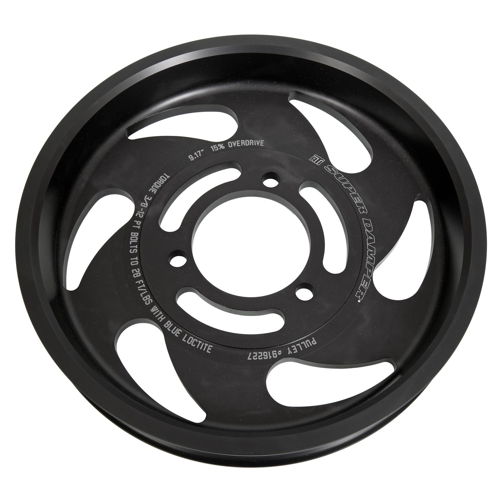 ATI 15% Overdrive Lower Supercharger Drive Pulley for wet sump LT4 Camaro & CTS-