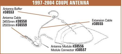 C5 Corvette Antenna Module Corvette 1997-2004