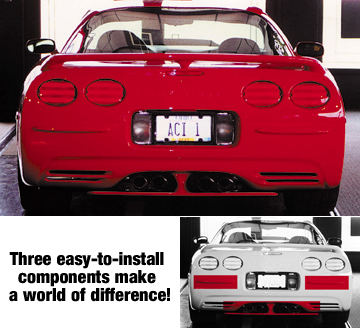 ACI 1997-2004 Chevrolet Corvette ACI Bumper Moldings - Pair