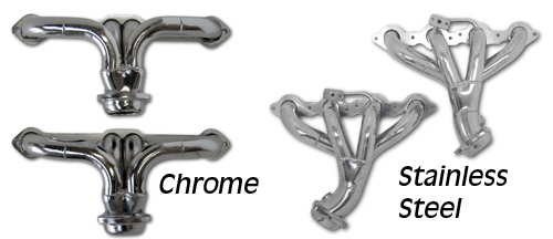 Exhaust Headers. JBA Chrome LS1/LS6 1997-1999, C5 Corvette