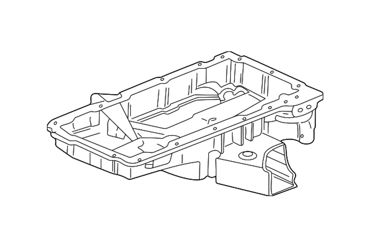 C5 1997-2004 Chevrolet Corvette Oil Pan. - 12561828 - General Motors