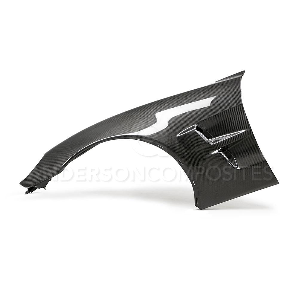 Type-ZR1 Carbon fiber fenders for 2005-2013 Chevrolet Corvette C6 (total 1.65" wider)