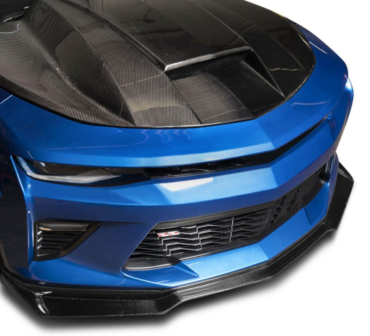 16-22+ Camaro SS Carbon Fiber Type-AZ Front Chin Spoiler, Anderson