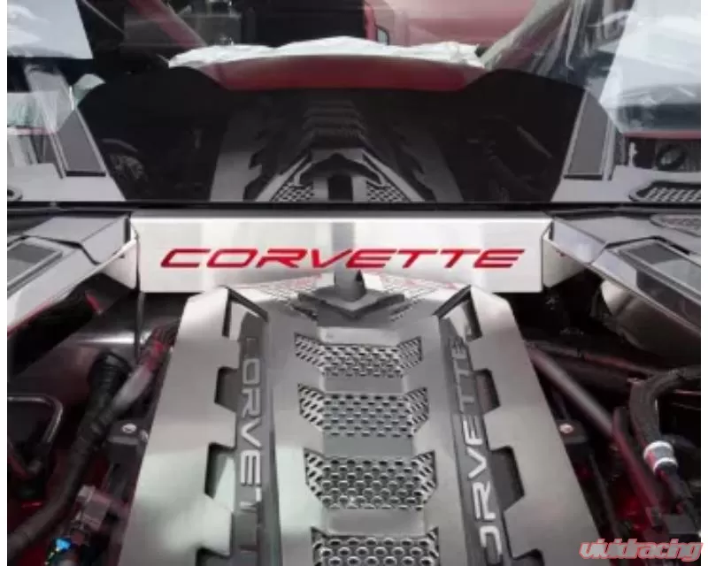 American Car Craft Red Carbon Fiber Lower Rear Window Accent CORVETTE Style Chevrolet Corvette C8 2020-2024