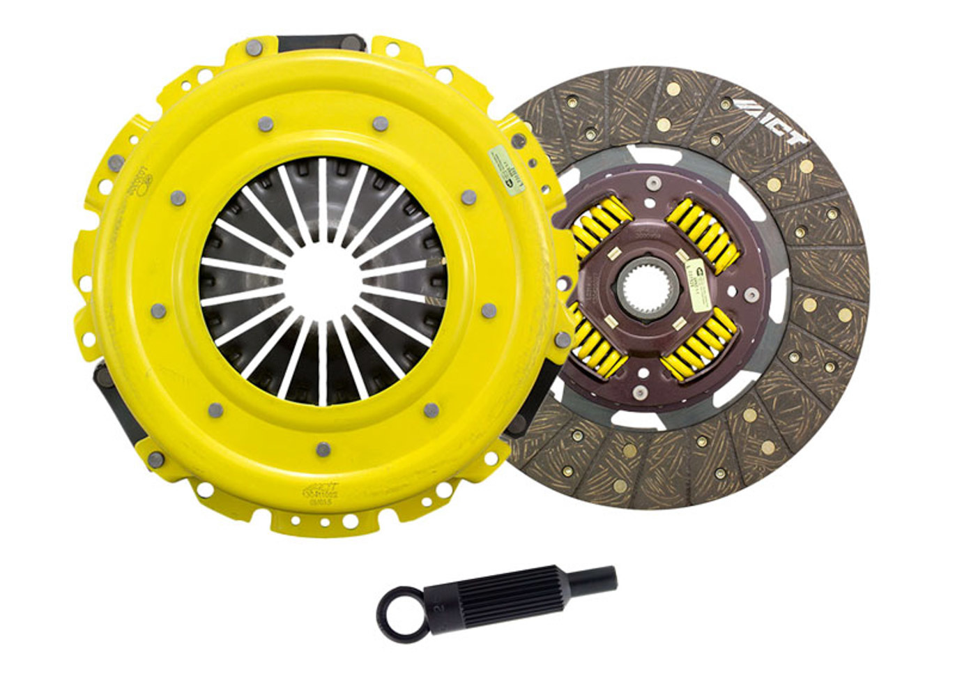 ACT Clutch Kit, Heavy Duty, Single Disc, 11" Dia. 1-1/8" x 26 Spline, Sprung Hub, Organic, GM LS-Series, Kit