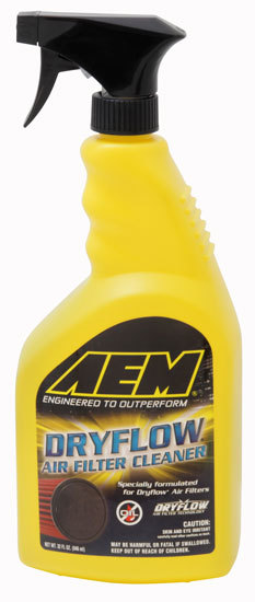 AEM Air Filter Cleaner, Dryflow, 32 oz Spray Bottle, Each