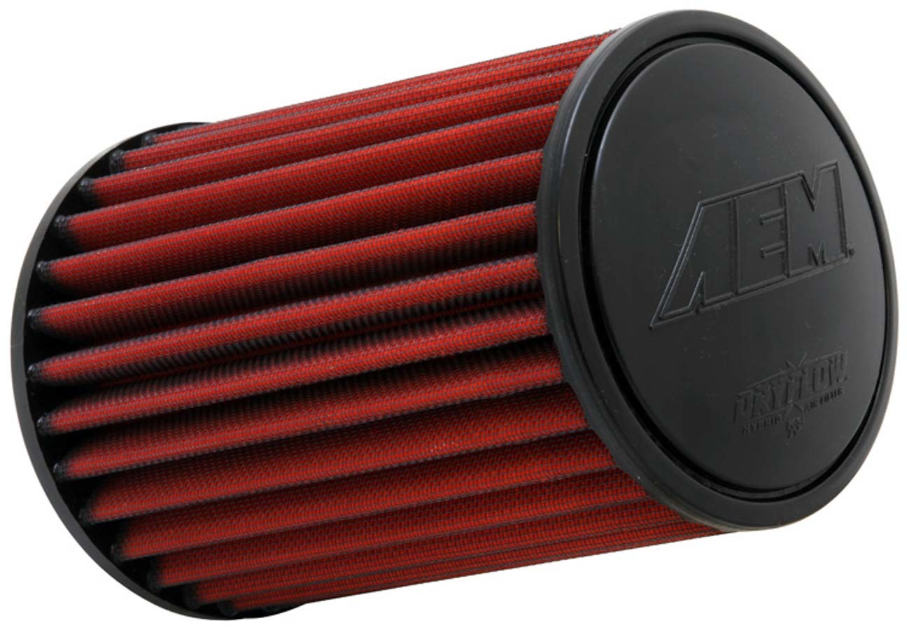 AEM Air Filter Element, DryFlow, Clamp-On, Conical, 6" Base, 5-1/8" Top Diam