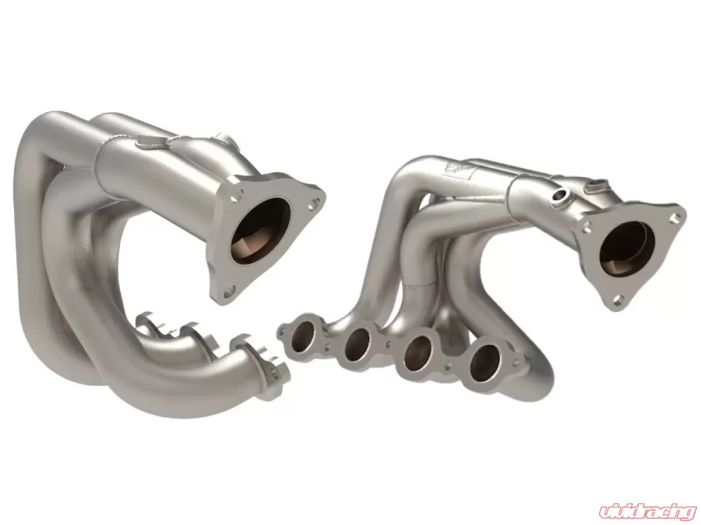 aFe POWER Twisted Steel 304 Stainless Titanium Ceramic Coated Headers Chevrolet Corvette C8 V8 6.2L 2020-2023