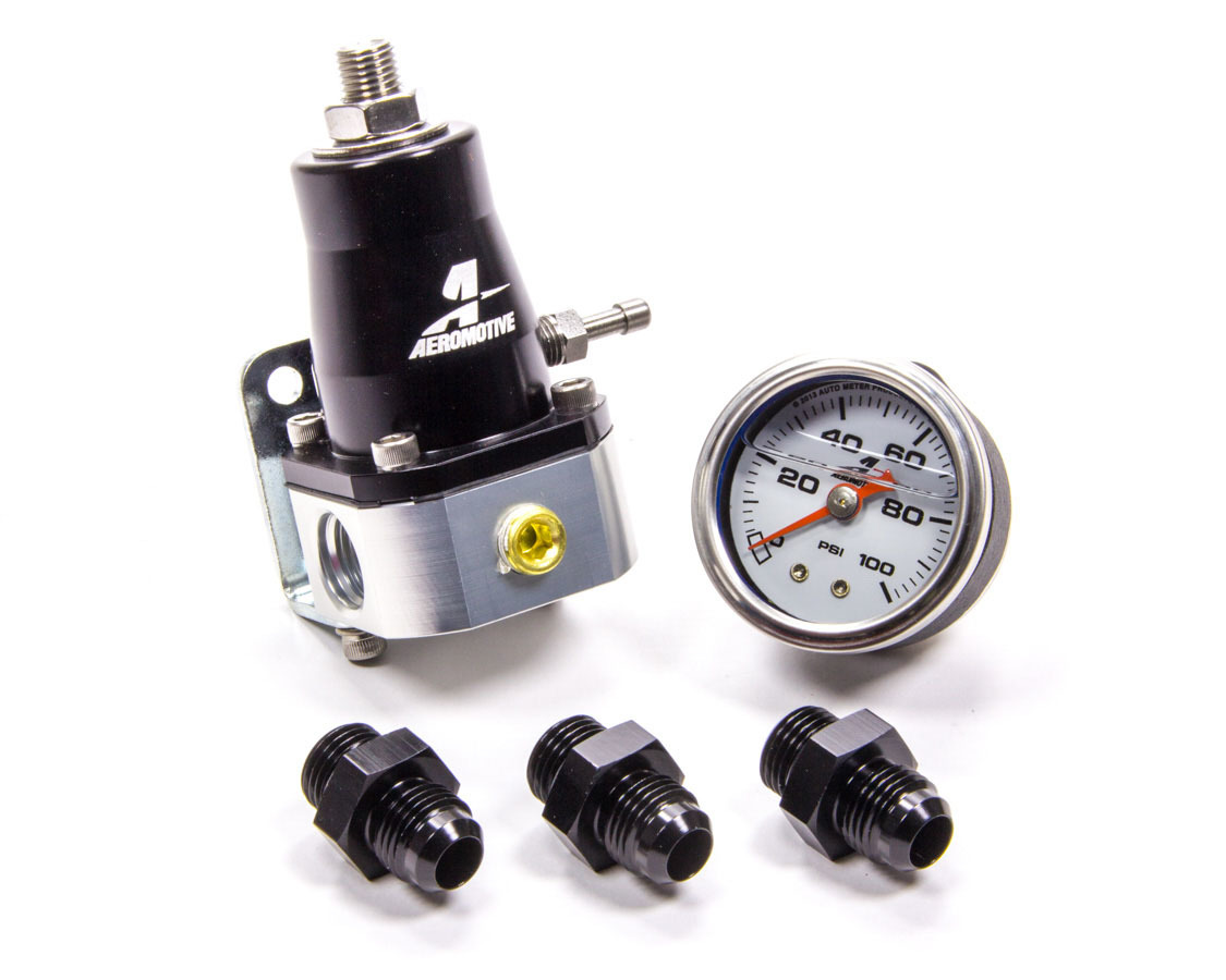 AEROMOTIVE EFI Regulator & Gauge Kit w/Fittings