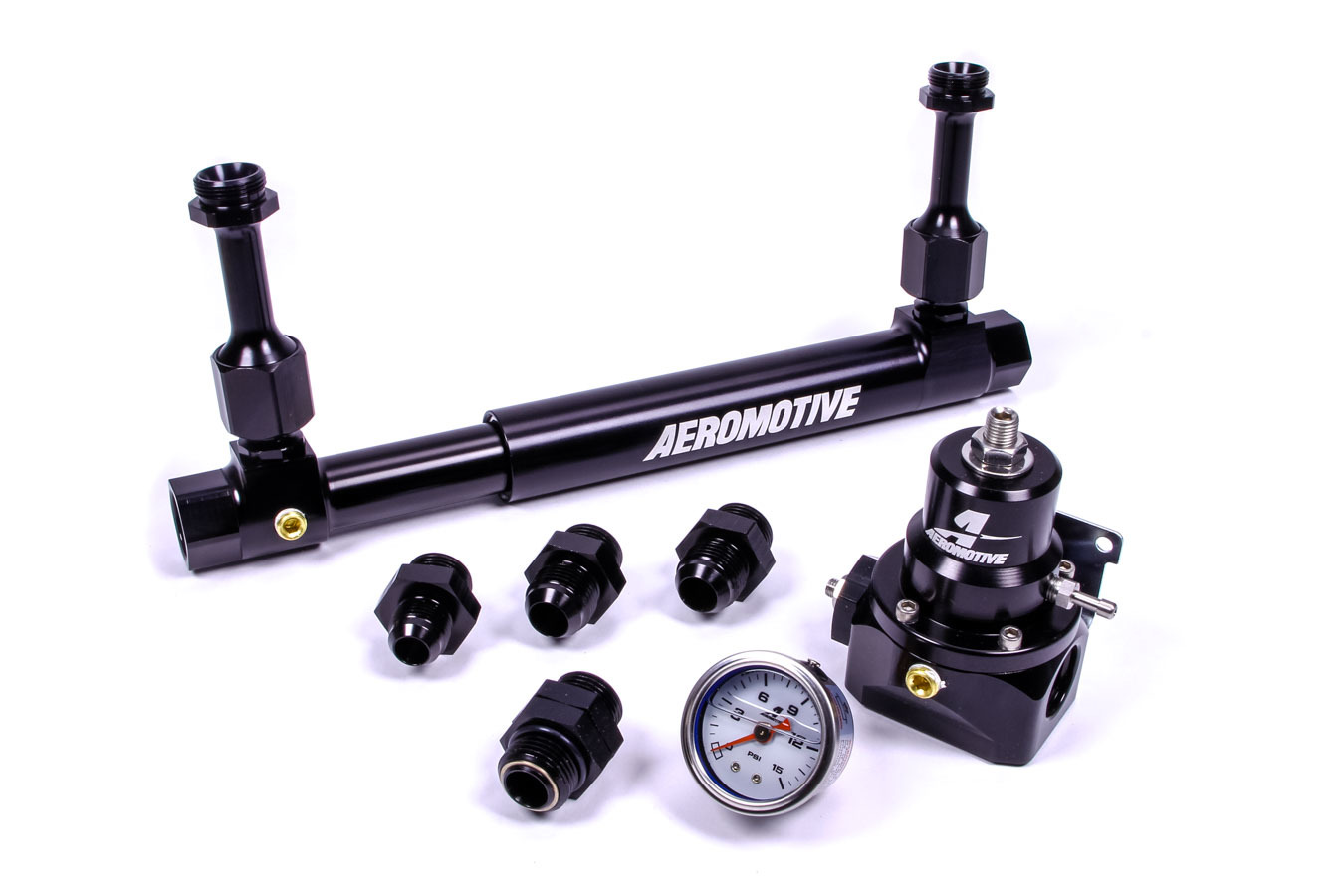 AEROMOTIVE Adjustable Fuel Log w/ 13214 2-Port Regulator