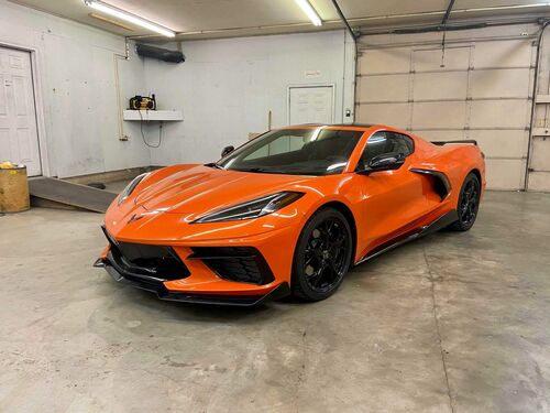 20-23+ C8 Corvette Carbon Fiber, Painted Carbon Flash "5W8" Full Body Kit, AGMot