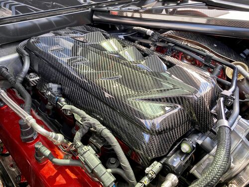 20-23+ C8 Corvette LT2 Carbon Fiber Engine Cover, AGMotorsports