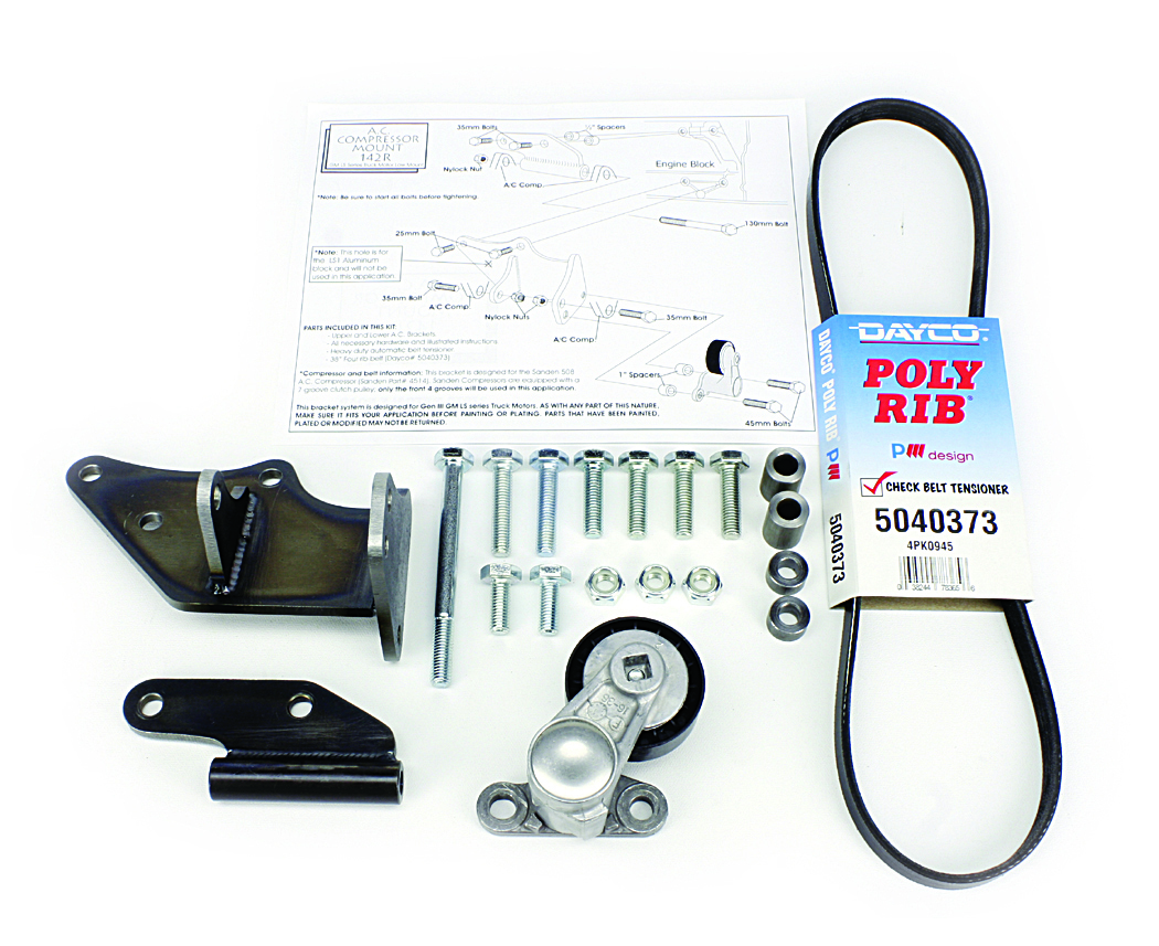 Alan Grove Components Low Mount Air Conditioning Bracket - GM Fullsize Truck
