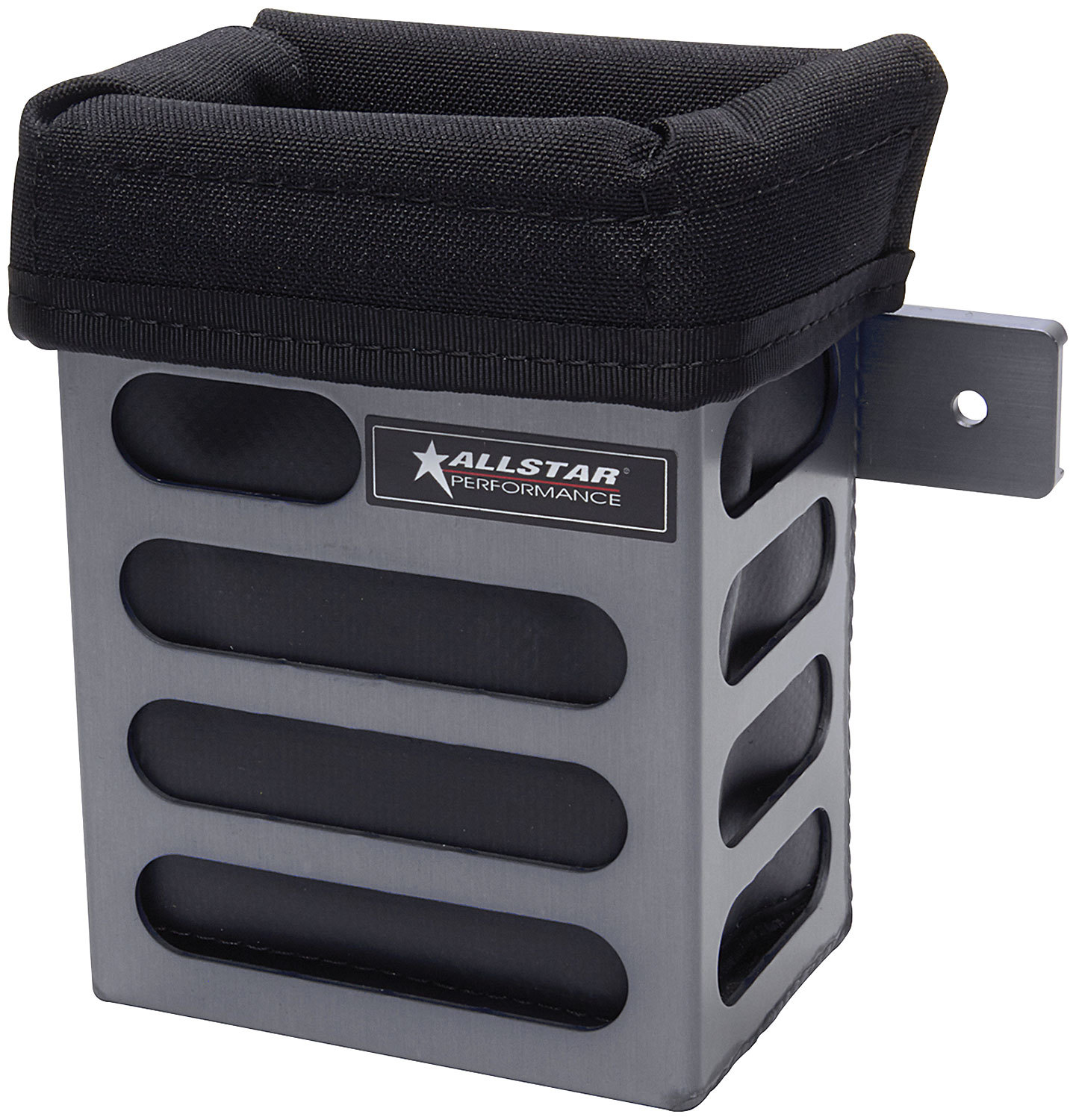 ALLSTAR, Radio Box, Small, Bolt-On, 5 in Tall, Flat Panel Mount, Aluminum, Black