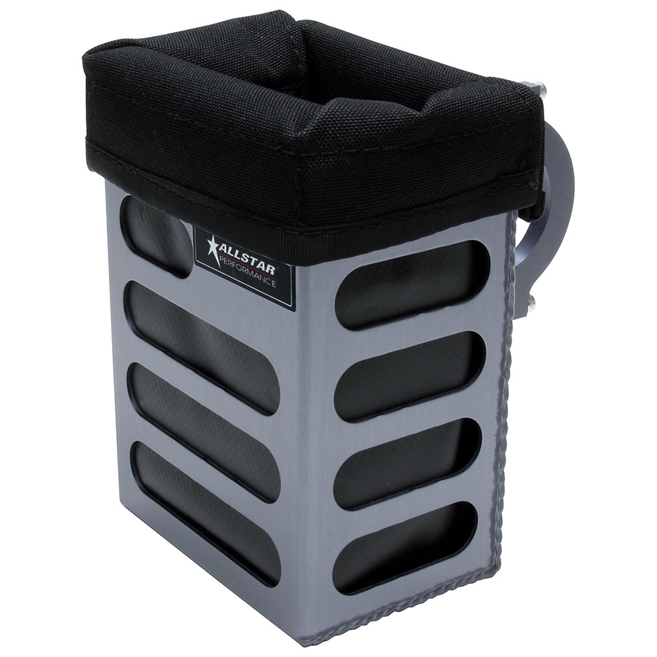 ALLSTAR, Radio Box, Small, Clamp-On, 5 in Tall, Aluminum, Black Anodized, 1-1/2