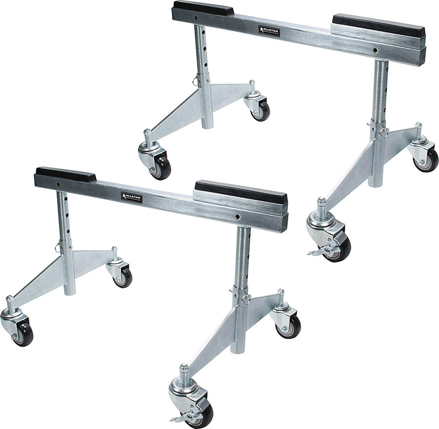 ALLSTAR, Chassis Dollies, 30 in Wide, 13-19 in Height Adjustable, Collapsible, R