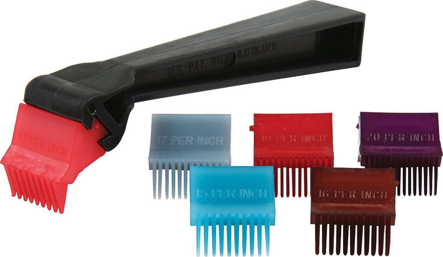 ALLSTAR, Radiator Fin Comb, 6 Interchangeable Heads, Plastic, Kit