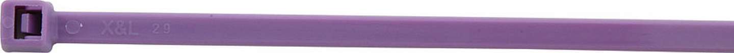 ALLSTAR, Cable Ties, Zip Ties, 14-1/4 in Long, Nylon, Purple, Set of 100